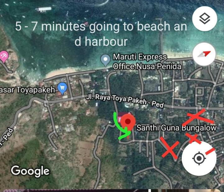 Santhi Guna Bungalow Toyapakeh Esterno foto
